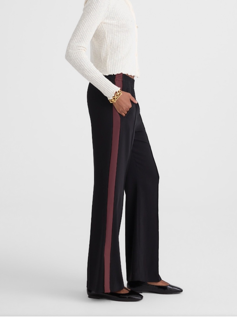BRAND NEW Madewell Pull-On Bootcut Track Pant